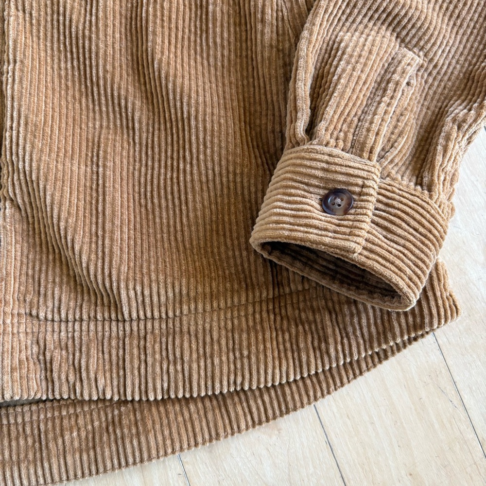 L.L. BEAN Corduroy Soft Full Zip with Pockets in Saddle Brown Size XS - Picture 4 of 14